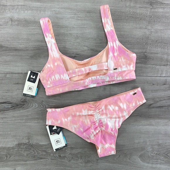 ☀️RIP CURL☀️ CLASSIC SURF CROP CLASSIC SURF CHEEKY PANT BIKINI SET - Picture 7 of 15